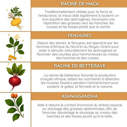 Booty Drops - Huile naturelle galbante pour fessiers