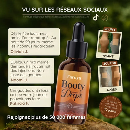 Booty Drops - Huile naturelle galbante pour fessiers